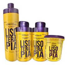 Kit Lisoterapia Progressiva Shampoo Condicionador Máscara Kit Lisoterapia Progressiva Shampoo Condicionador Máscara