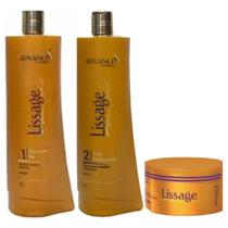 Kit Lissage Gold Hair Advance Progressiva 2 itens + Mascara Kit Lissage Gold Hair Advance Progressiva 2 itens + Mascara