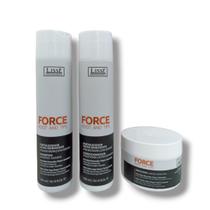 Kit lisse shampoo force 300 ml e mascara 250 gr