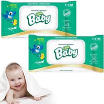Kit Little Baby 50 Unidades cada lenços umedecidos Toalhas