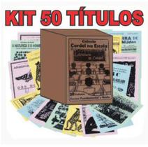 Kit Livretos de Cordel 50 Títulos Ensino Fundamental e Médio - Diagonal Cordéis
