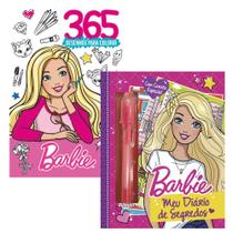 Kit Livro Barbie Meu Diário e 365 Desenhos para Colorir