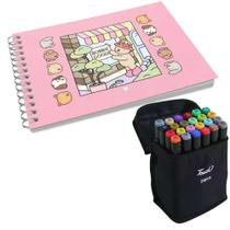 Kit Livro Bobbie Goods + Canetinhas 24 Pçs De Colorir