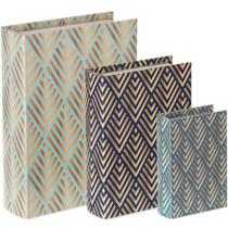 Kit Livro Caixa 3 Pçs 09166 Mart