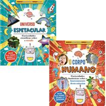Kit Livro Cartonado Universo Espetacular + Livro Cartonado Corpo Humano Ciranda Cultural Crianças Filhos Infantil Desenh Kit Livro Cartonado Universo Espetacular + Livro Cartonado Corpo Humano Ciranda Cultural Crianças Filhos Infantil Desenh
