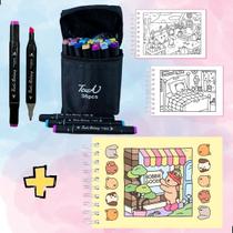 Kit Livro Colorir Bobbie Goods 50 Folhas + 36 Canetinhas Kit Livro Colorir Bobbie Goods 50 Folhas + 36 Canetinhas