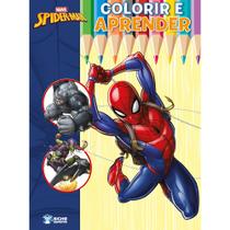 Kit Livro Colorir e Aprender 16Pg + Lápis de Cor Mini