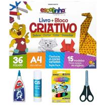 Kit Livro De Atividades Escolares Montagem Dobraduras Papel