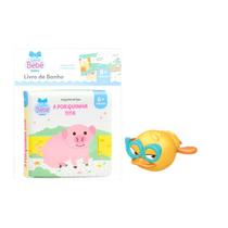 Kit Livro De Banho Impermeável Da Poquinha Tita E Pato Nadador De Dar Corda Brinquedo Divertido Sensorial Para Bebês