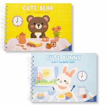 Kit Livro de Colorir Cute Bunny + Sweet Coloring Book Cute Bear Editora Todolivro Kit Livro de Colorir Cute Bunny + Sweet Coloring Book Cute Bear Editora Todolivro