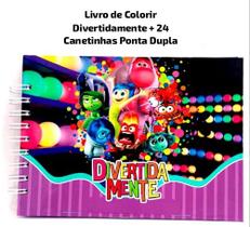 Kit Livro De Colorir Divertidamente Boobie Goods + 24 Canetinhas Ponta Dupla