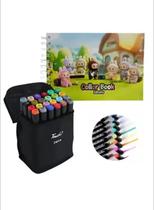 Kit Livro de Colorir Labubu Infantil 50 Paginas 180g Capa Dura + 24 Canetinhas Ponta Dupla Kit Livro de Colorir Labubu Infantil 50 Paginas 180g Capa Dura + 24 Canetinhas Ponta Dupla