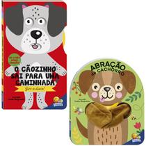 Kit Livro Dedoche Abração: Abração de Cachorro + Gire o Disco! O Cãozinho sai para uma caminhada Todolivro Crianças