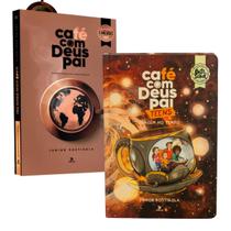 KIT Livro Devocional Café Com Deus Pai e Café com Deus Pai Adulto e Teens Adolescente Junior Rostirola Nova Edição 2025