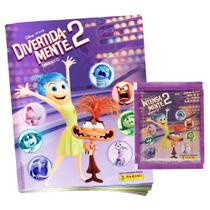 Kit Livro Ilustrado DivertidaMente II Álbum + 60 Figurinhas (12 Envelopes) Com Pôster Exclusivo