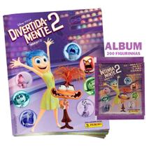 Kit Livro Ilustrado DivertidaMente II Álbum + 60 Figurinhas (12 Envelopes) Com Pôster Exclusivo