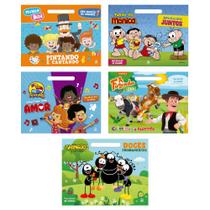 Kit livro infantil blocão de colorir.