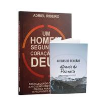 Kit Livro + Livreto - Devocional um Homem Segundo o Coração de Deus + Livreto 40 Dias de Bençãos com Pai Nosso