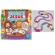 Kit Livro Meu amigo Jesus, Para colorir + Terço Infantil Meu Primeiro Tercinho, Incentivando a Fé Kit Livro Meu amigo Jesus, Para colorir + Terço Infantil Meu Primeiro Tercinho, Incentivando a Fé