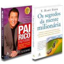 Kit Livro Pai Rico Pai Pobre E Segredos Mente Milionária