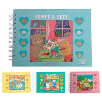 Kit Livro Para Colorir Capa Dura Com Canetinhas 120 Cores