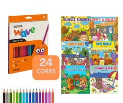 Kit Livro para Colorir Comfy cozy Bobbies books com Canetas, Lápis ou os 2 Color Criança Adulto Kit Livro para Colorir Comfy cozy Bobbies books com Canetas, Lápis ou os 2 Color Criança Adulto