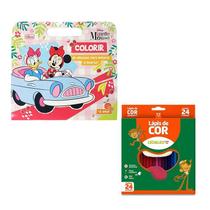 Kit Livro para Colorir Maleta Minnie e Lápis de Cor 4449 - Tilibra