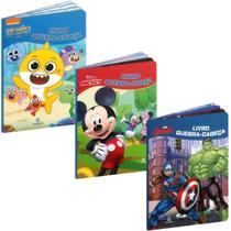 Kit Livro Pop Baby Shark Big Show + Mickey + Vingadores com Quebra-cabeça - Ler E Brincar Culturama