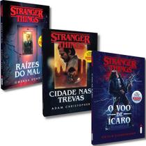 Kit Livro Stranger Things O Voo De Ícaro + Cidade Nas Trevas + Raízes Do Mal - Vol. 1, 2, 3 Netflix Intrínseca