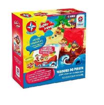 Kit Livro Tesouro do pirata + Super massa - Estrela Kit Livro Tesouro do pirata + Super massa - Estrela