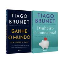 Kit Livro Tiago Brunet: Ganhe o Mundo + Dinheiro é Emocional Kit Livro Tiago Brunet: Ganhe o Mundo + Dinheiro é Emocional