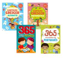 Kit Livros Apoio Escolar Cartilha Atividades Português e Matemática Kit Livros Apoio Escolar Cartilha Atividades Português e Matemática