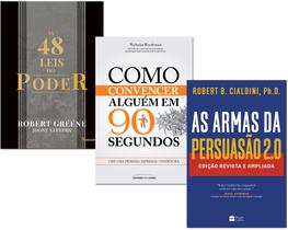Kit Livros As 48 Leis do Poder+ As Armas Da Persuasão 2.0+ Como Convencer Alguém em 90s - Rocco, Universo dos Livros e Sextante Kit Livros As 48 Leis do Poder+ As Armas Da Persuasão 2.0+ Como Convencer Alguém em 90s - Rocco, Universo dos Livros e Sextante