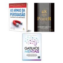Kit Livros, As 48 Leis Do Poder, Robert Greene + Gatilhos Mentais, Gustavo Ferreira + As Armas Da Persuasão, Robert B. Cialdini - Editora Rocco