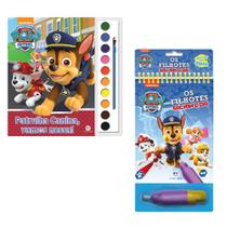 Kit livros Colorindo com Água Patrulha Canina I