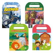 Kit Livros Colorir com Alça para Meninos