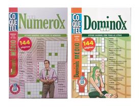 Kit Livros Coquetel Dominox Numerox 144 Páginas Cada - Ediouro Coquetel