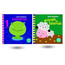 Kit Livros De Banho: Meus Primeiros Números + Meus Primeiros Animais Da Fazenda (2 Vol)
