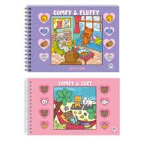 Kit Livros de Colorir - Comfy & cozy Fluffy