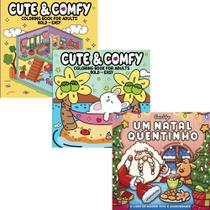 Kit Livros de Colorir: Um Natal Quentinho + 2 Livros Cute & Comfy(Cozy Friends)