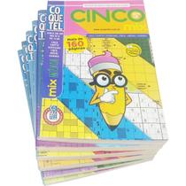 Kit Livros De Passatempos Coquetel Cruzada Cripto Mix Médio