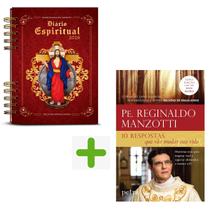 Kit Livros, Diário Espiritual 2026 Capa Clássica, + 10 respostas que vão mudar a sua vida, Padre Reginaldo Manzotti