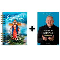 Kit Livros, Diário Espiritual 2026 Capa Terra Prometida, Pe. Reginaldo Manzotti + Batismo no Espírito, Pe. Marcelo Rossi Kit Livros, Diário Espiritual 2026 Capa Terra Prometida, Pe. Reginaldo Manzotti + Batismo no Espírito, Pe. Marcelo Rossi