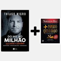 Kit Livros, Do Mil Ao Milhão, Thiago Nigro + Mais Esperto que o Diabo, Napoleon Hill Livro de Bolso