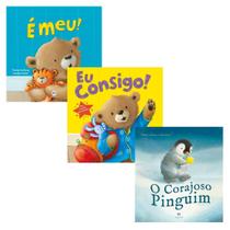 Kit Livros É Meu! + Eu Consigo + O Corajoso Pinguim