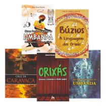 Kit Livros Esotéricos Umbanda Orixás Búzios Religião Afro - Anubis