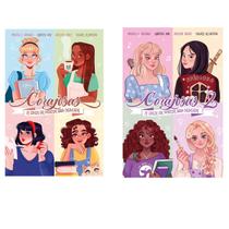 Kit livros físico Corajosas Corajosas 2 Arlene Diniz, Maria S. Araújo, Queren Ane, Thaís Oliveira