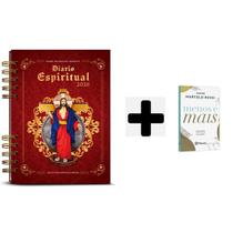 Kit livros fisíco, Diário Espiritual 2026 Capa Clássica, Reginaldo Manzotti + Menos é mais, Padre Marcelo Rossi