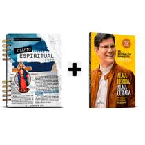 Kit Livros físico,Diário Espiritual 2026 Capa Jovem + Alma Ferida, Alma Curada Padre Reginaldo Manzotti
