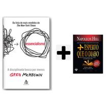 Kit Livros físico, Essencialismo, Greg Mckeown + Mais Esperto que o Diabo, Napoleon Hill Livro de Bolso